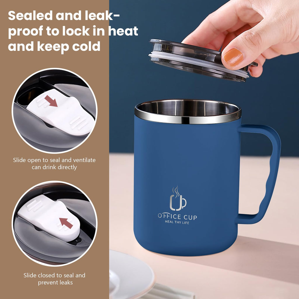 2 Pack Insulated Stainless Steel Travel Mug 16.9 oz V8416