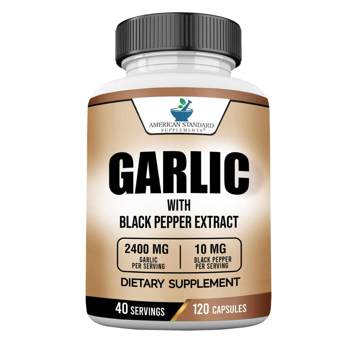 Garlic 2400mg with Black Pepper Fruit Extract 120 Capsules M629803
