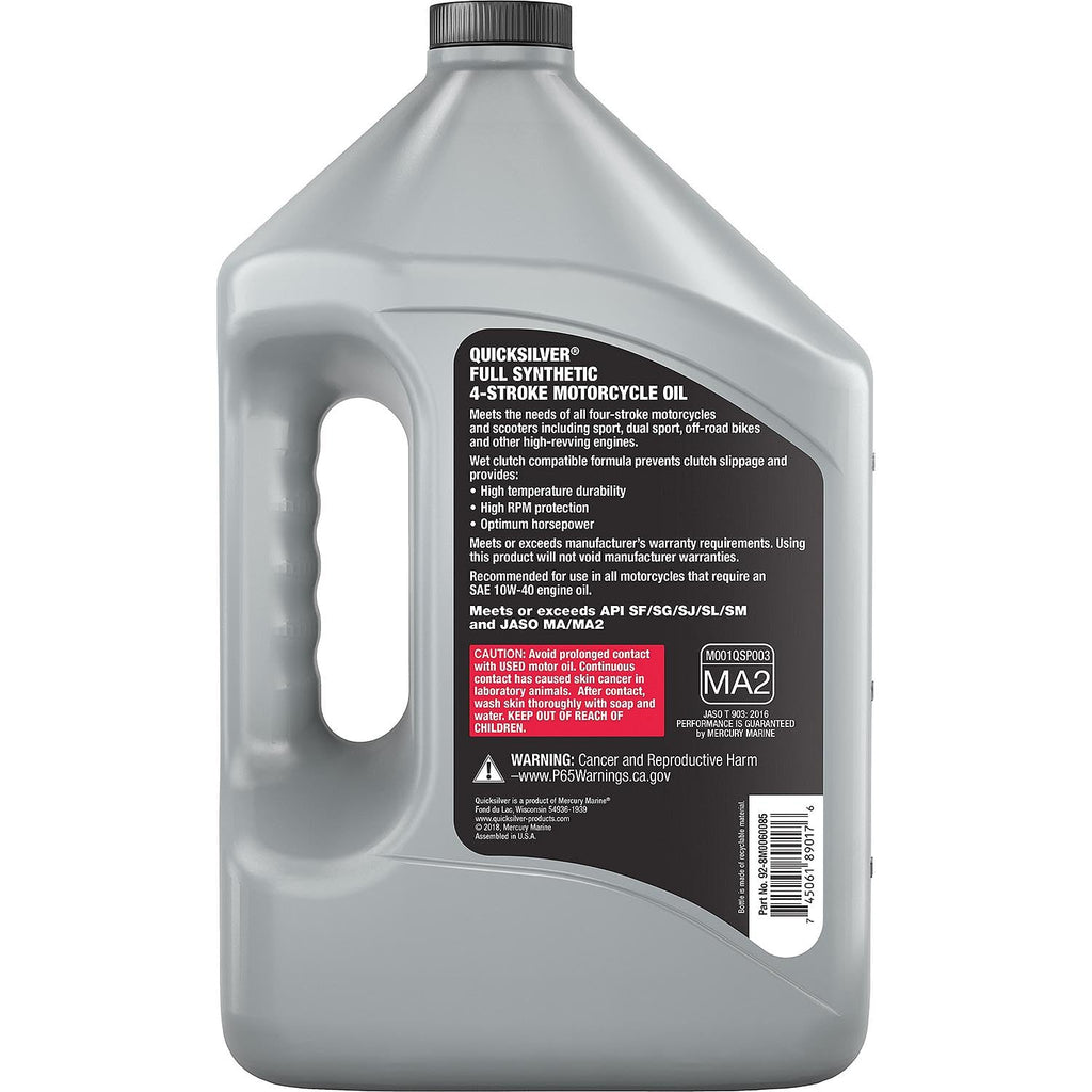 10W-40 Full Synthetic 4-Stroke Motorcycle Oil E18138