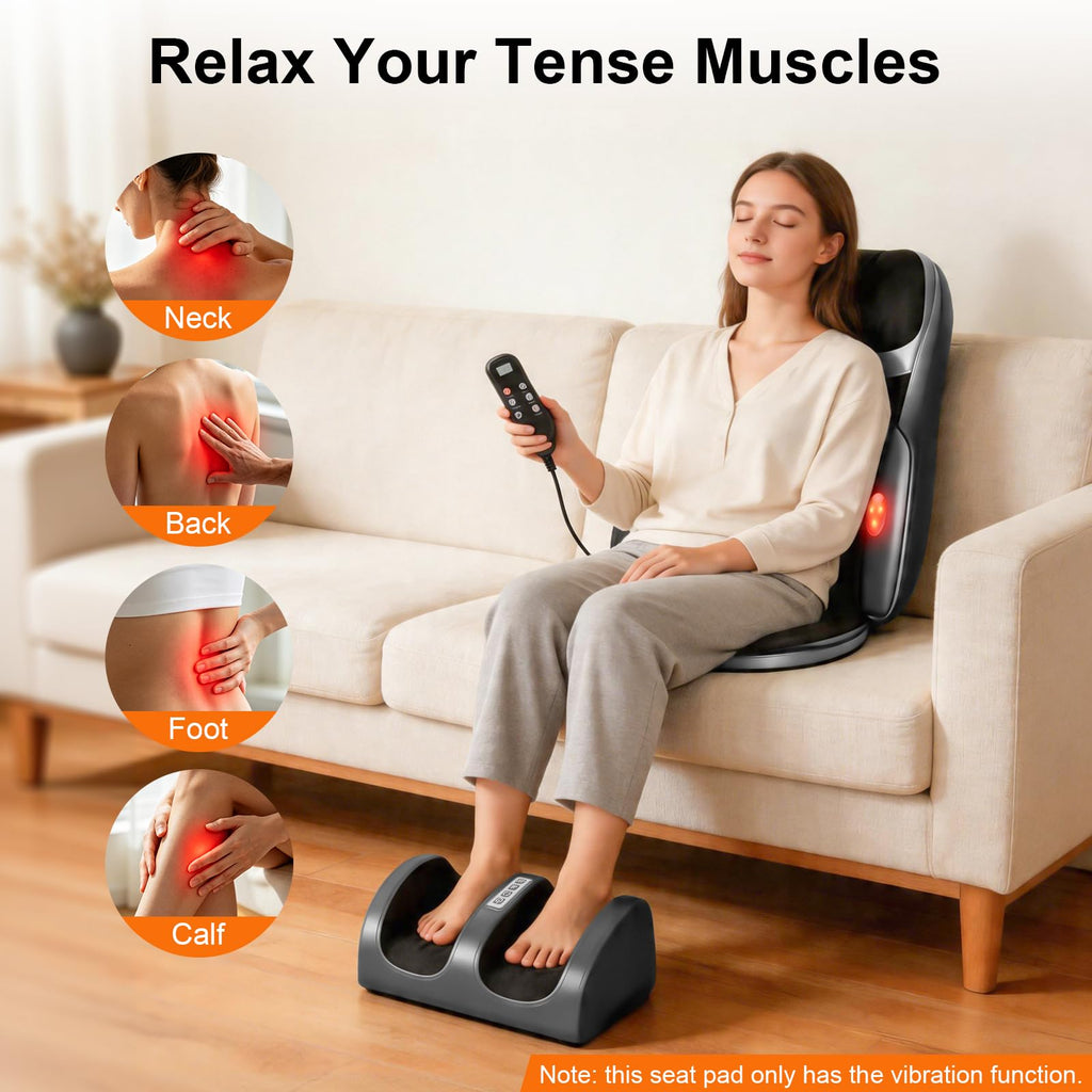 Shiatsu Neck Back Massager with Foot Massager C25150