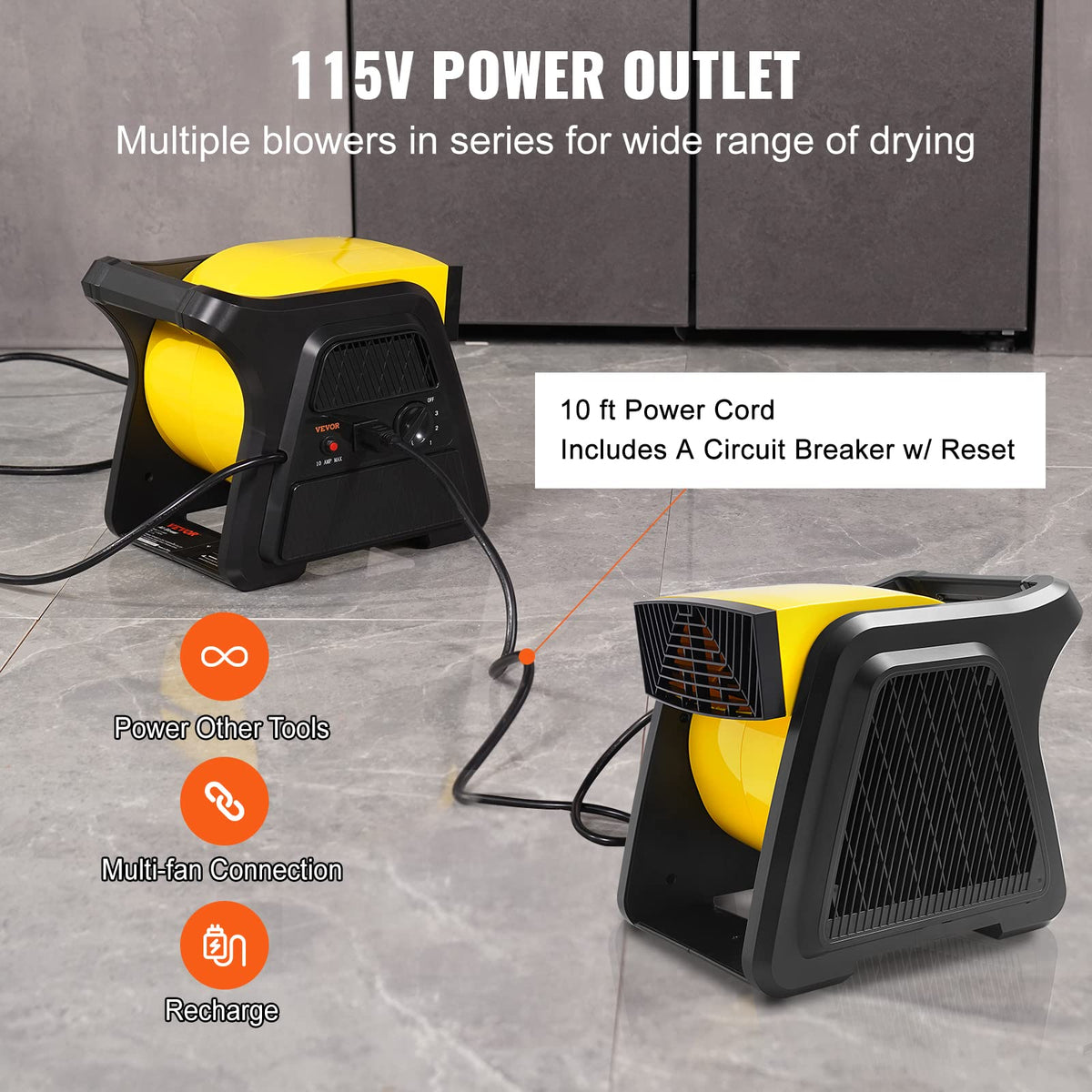 600 CFM High Velocity Utility Fan W8096