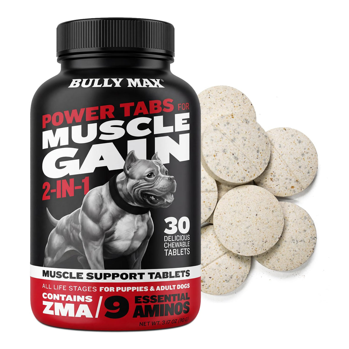 2-in-1 Dog Muscle Builder Chewable Tablets P6131