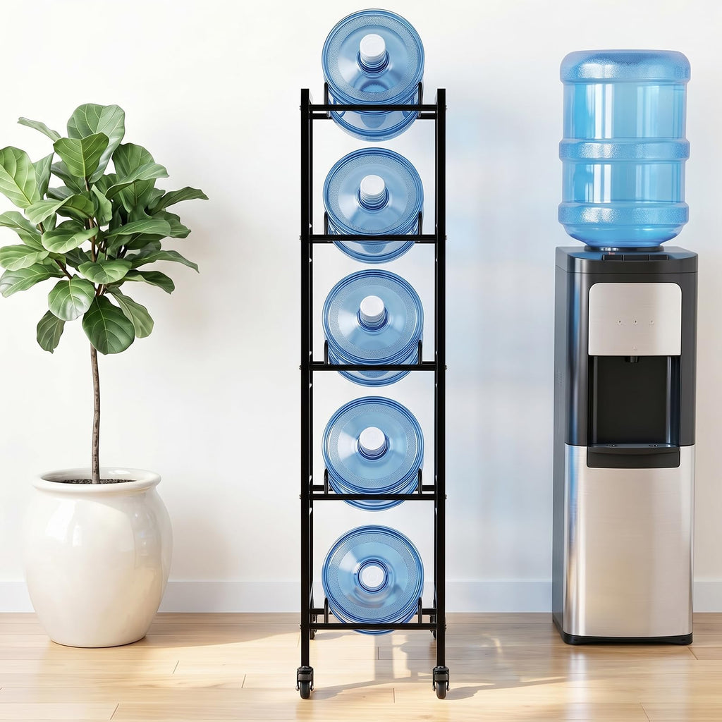 5 Gallon Water Jug Holder with 4 Locking Casters T7703