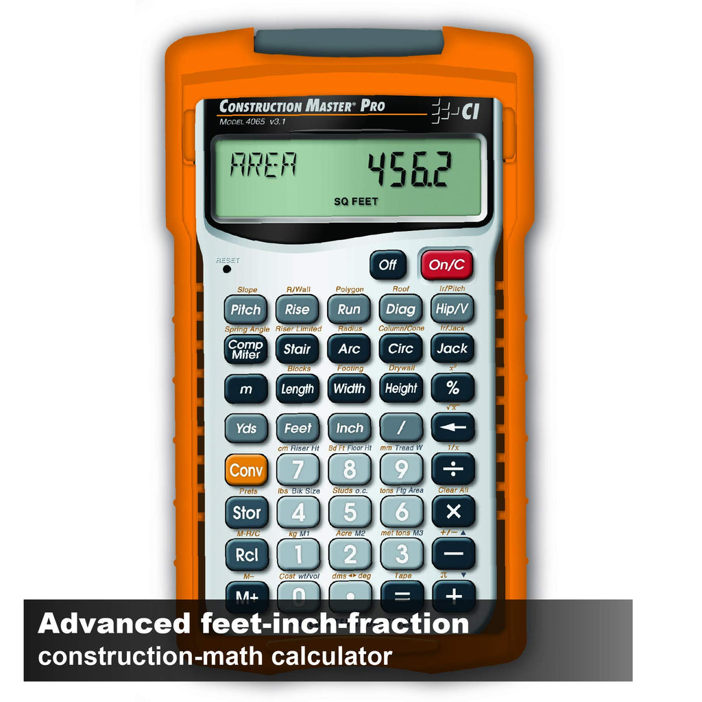 Construction Calculator + Architect Triangular Scale B19678