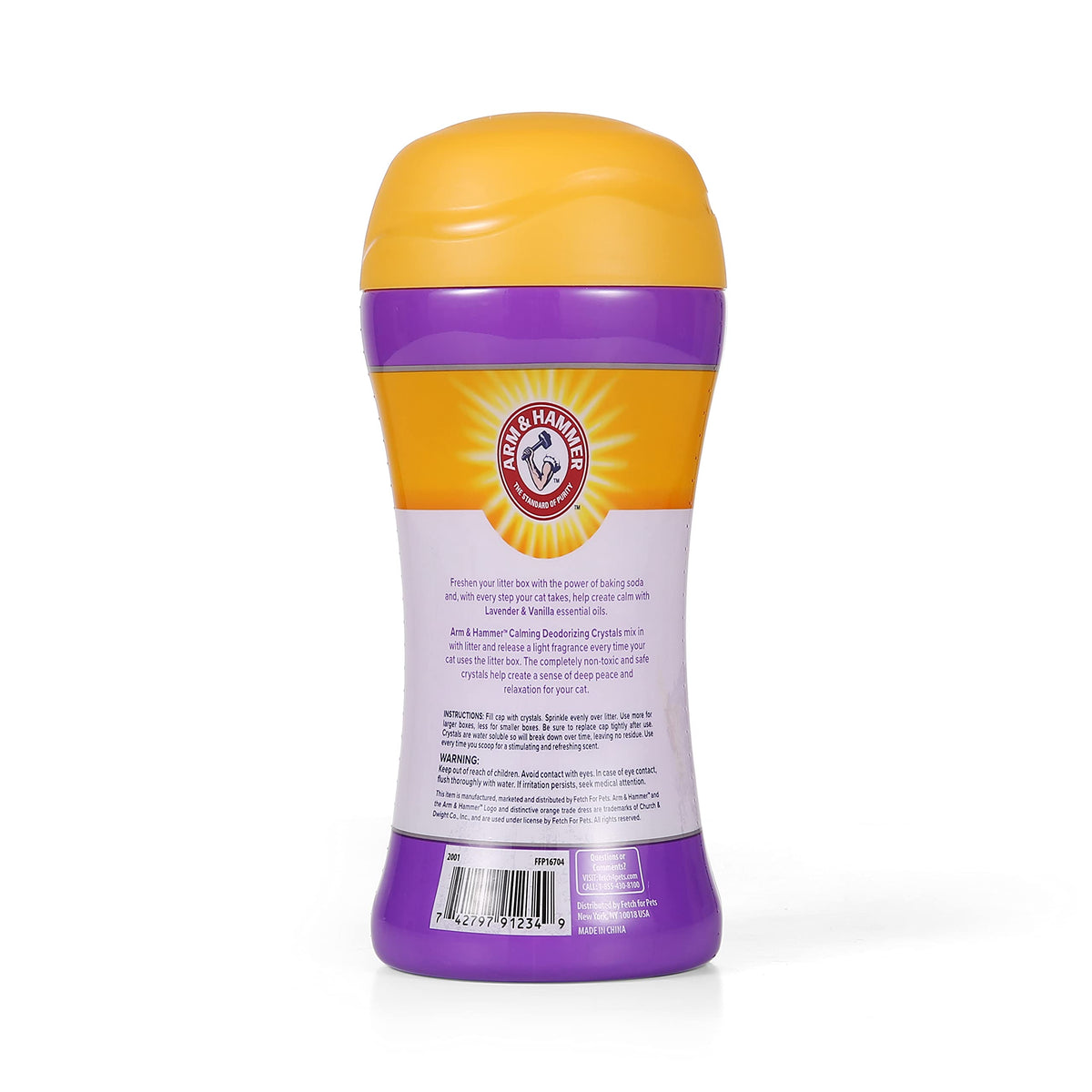 Cat Litter Deodorizing Crystals with Baking Soda, Lavender and Vanilla Scent, 15 Oz - 2 Pack K255265