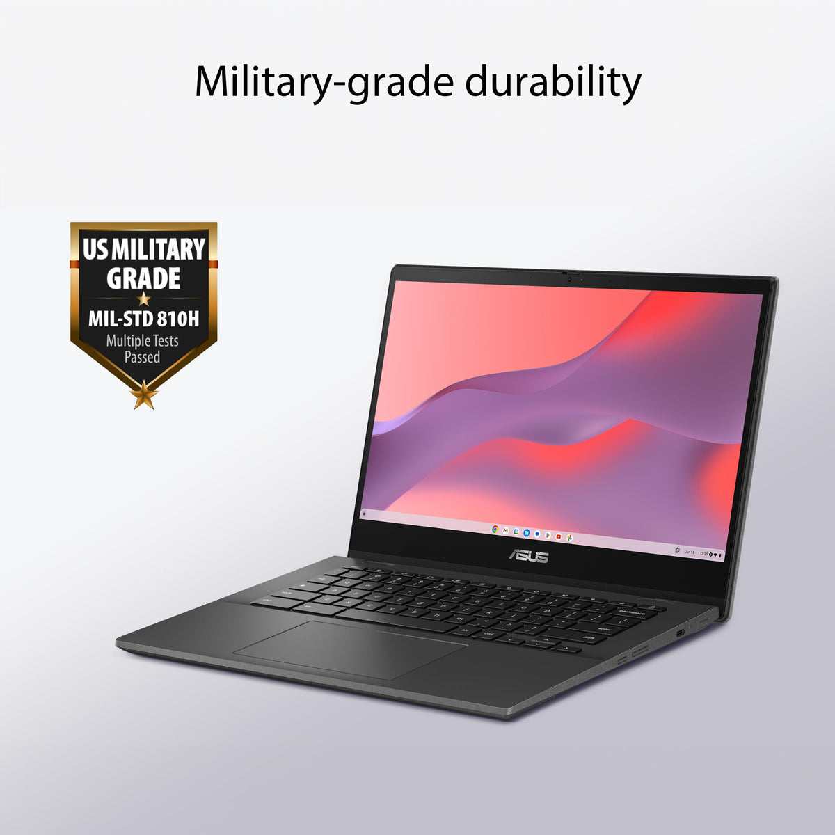 14" HD Anti-Glare Chromebook, MediaTek Kompanio 520, 4GB RAM, 64GB eMMC, Gray A92437