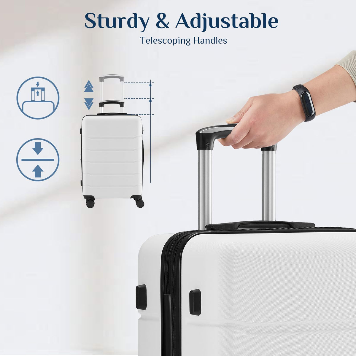 20 Inch Carry On Luggage with Spinner Wheels P6331