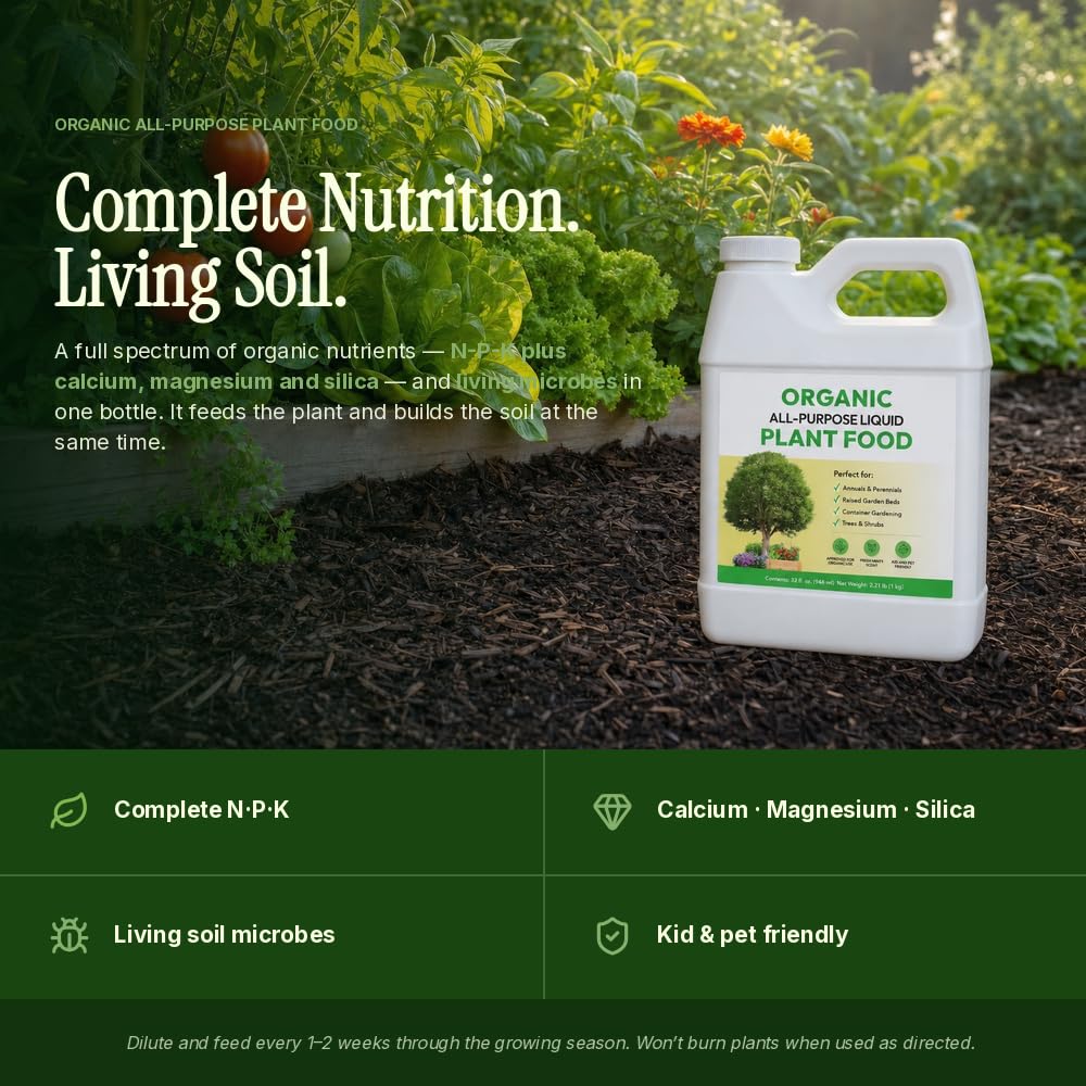 Organic All-Purpose Liquid Plant Food Fertilizer 32oz S243523