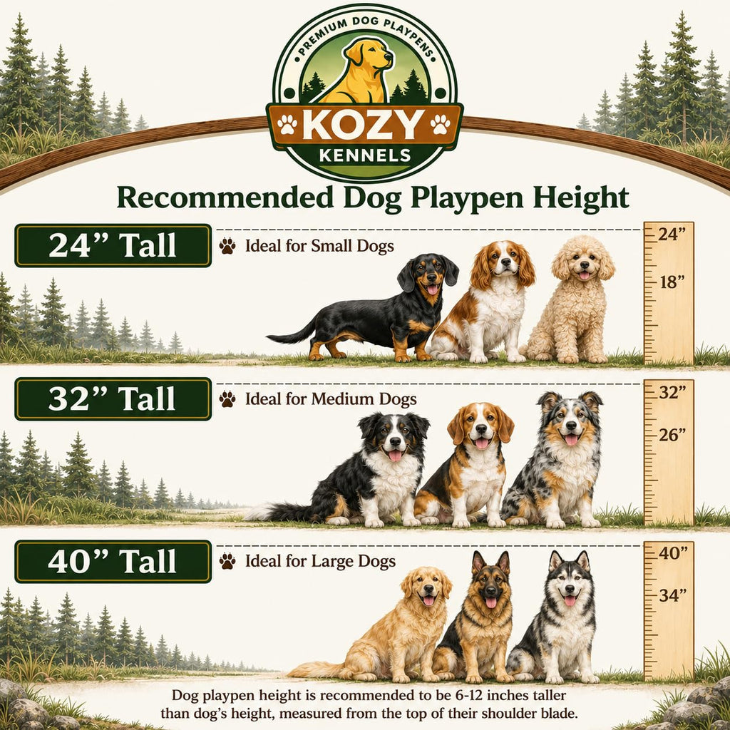 40 inch 16 Panels Heavy Duty Metal Dog Playpen U603