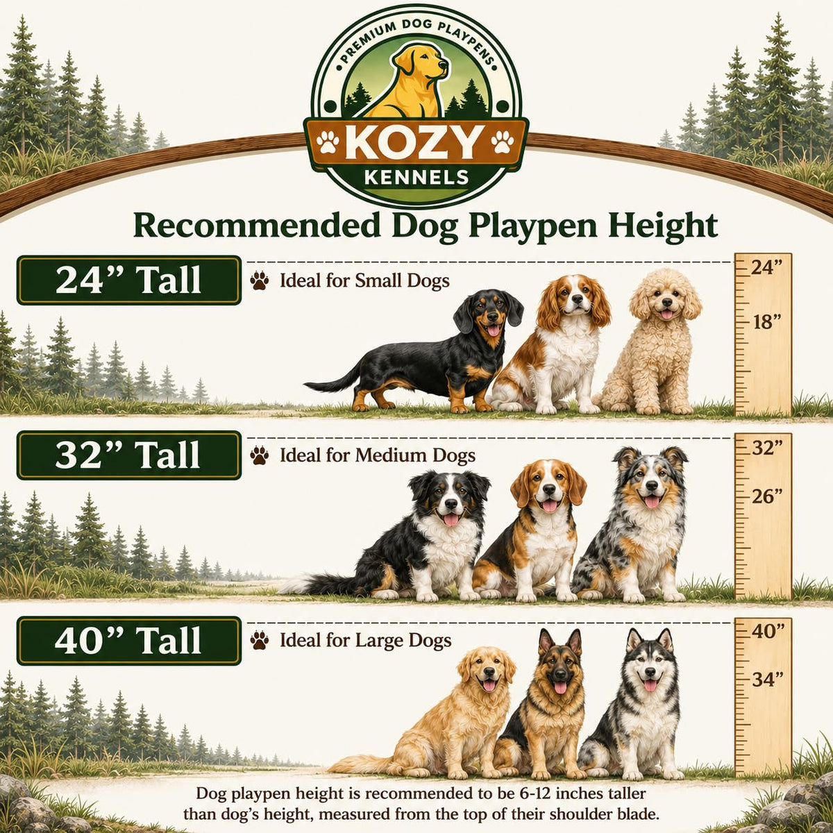 40 inch 16 Panels Heavy Duty Metal Dog Playpen U603