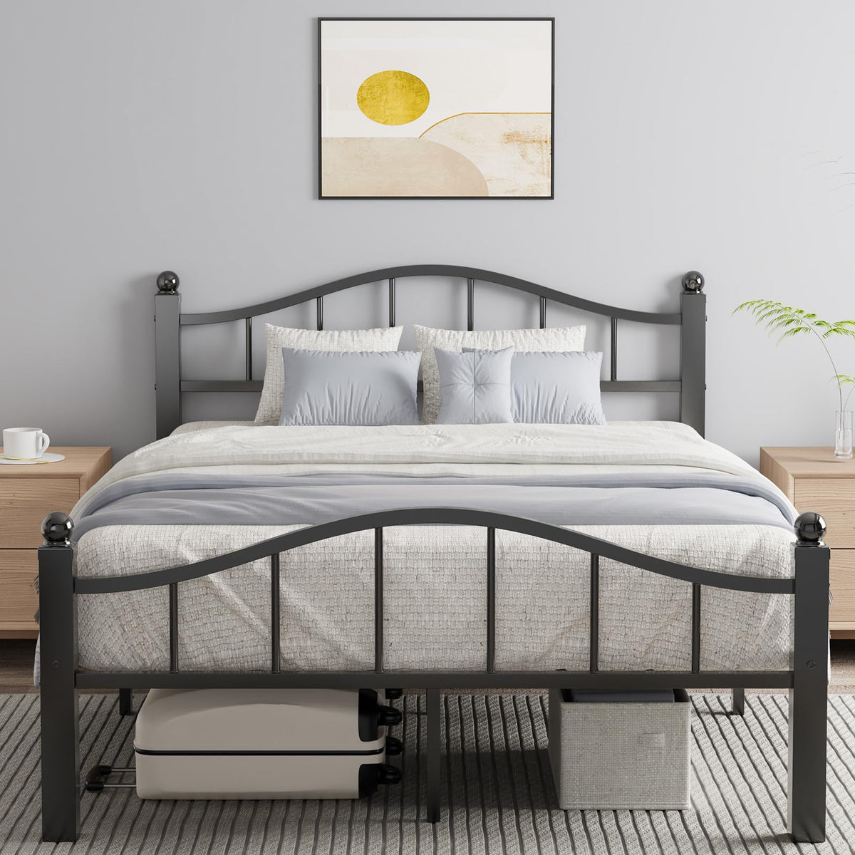 Full Size Bed Frames with Headboard C4549