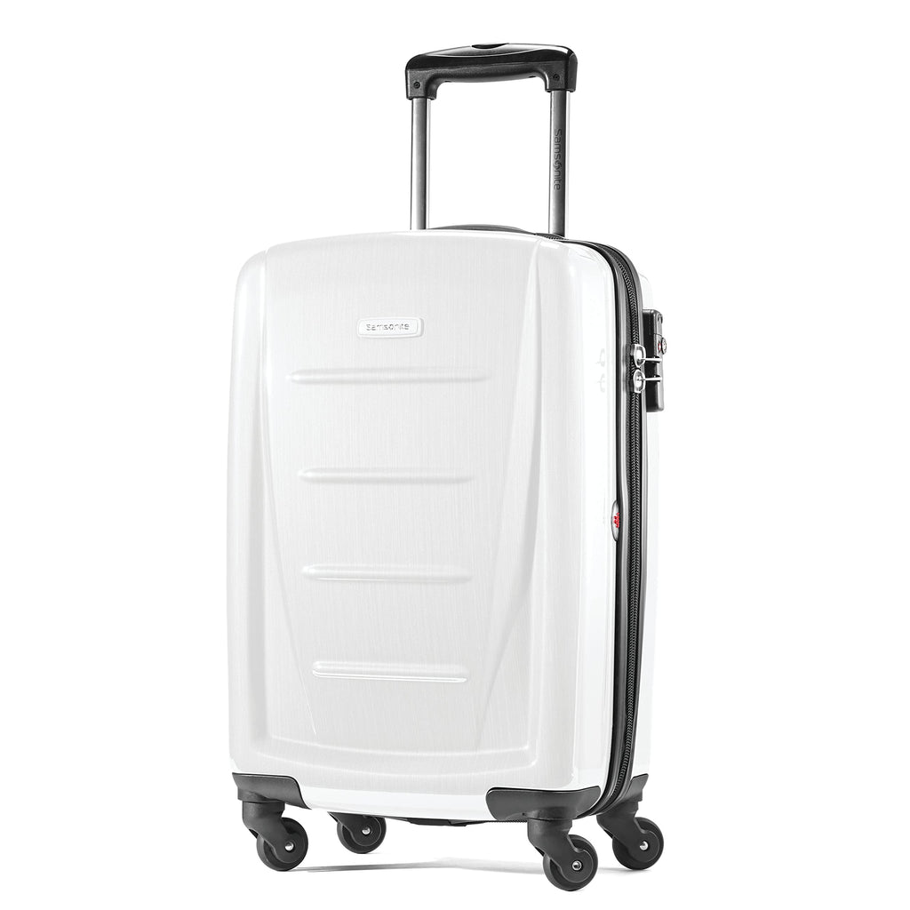Hardside Luggage with Spinner Wheels, Carry-On 20-Inch, Brushed White F43363