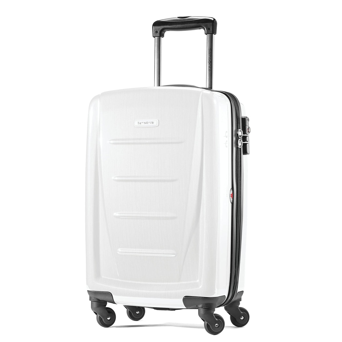 Hardside Luggage with Spinner Wheels, Carry-On 20-Inch, Brushed White F43363