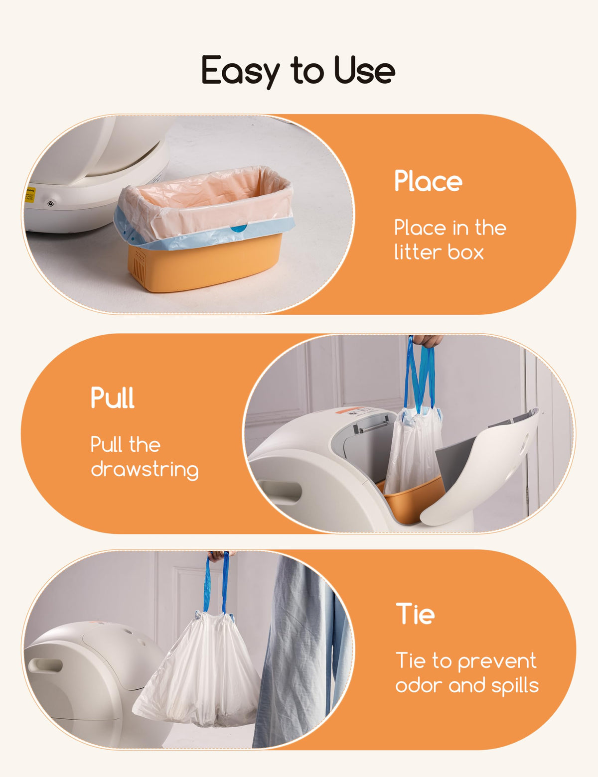 Cat Litter Box Liners Heavy Duty C23042