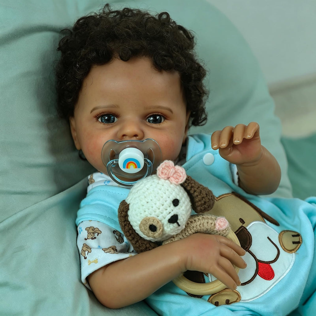 Black 20 Inch Reborn Baby Doll O396