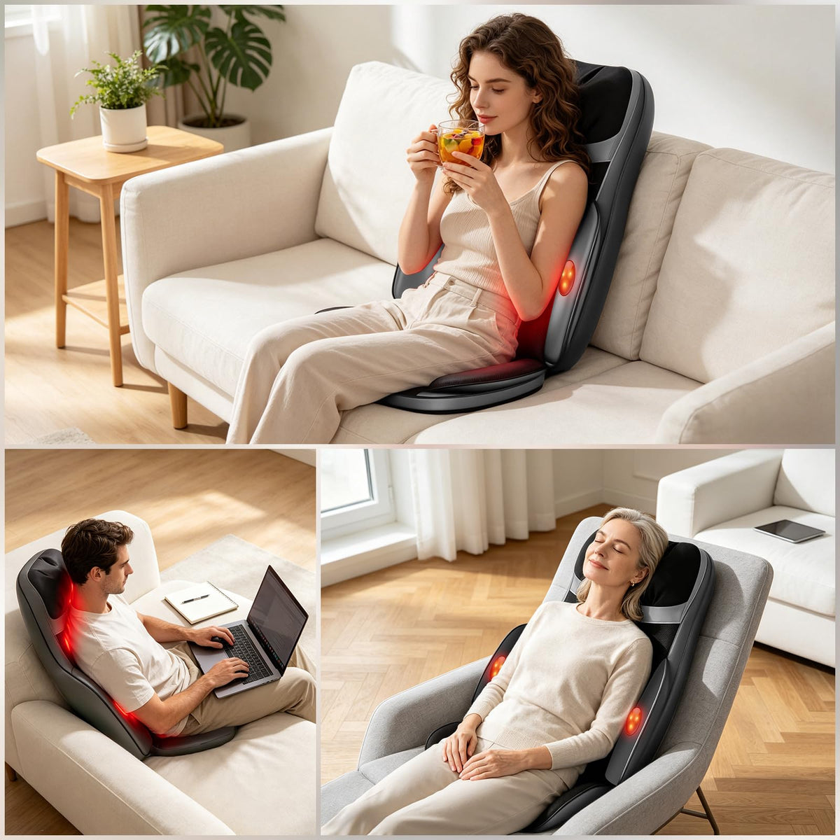 Shiatsu Neck Back Massager with Foot Massager C25150