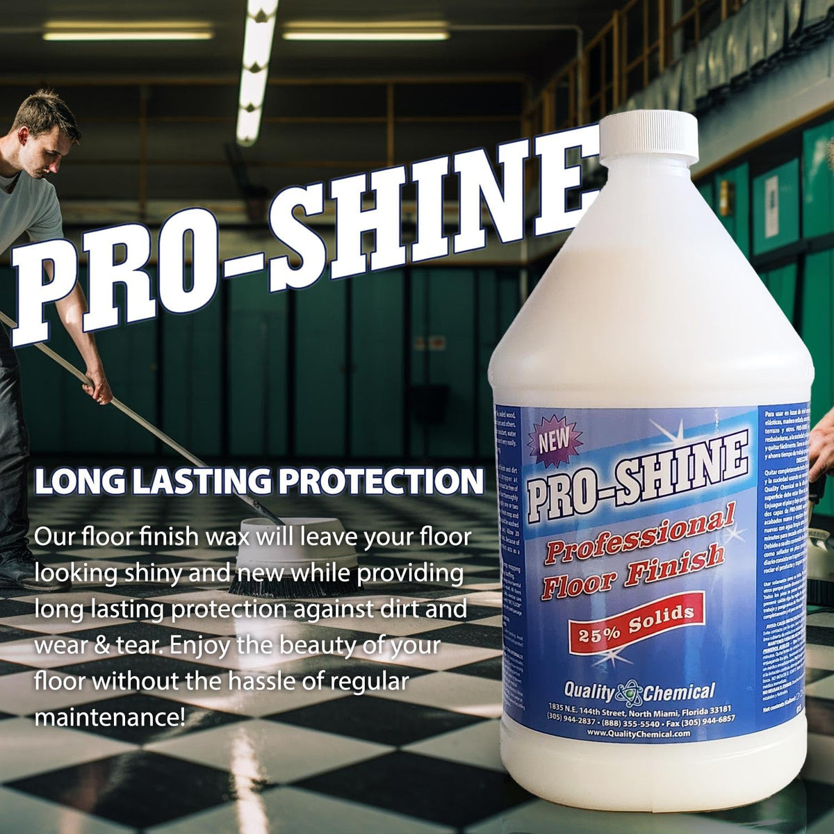 High Shine Floor Finish Wax 640 oz U665552