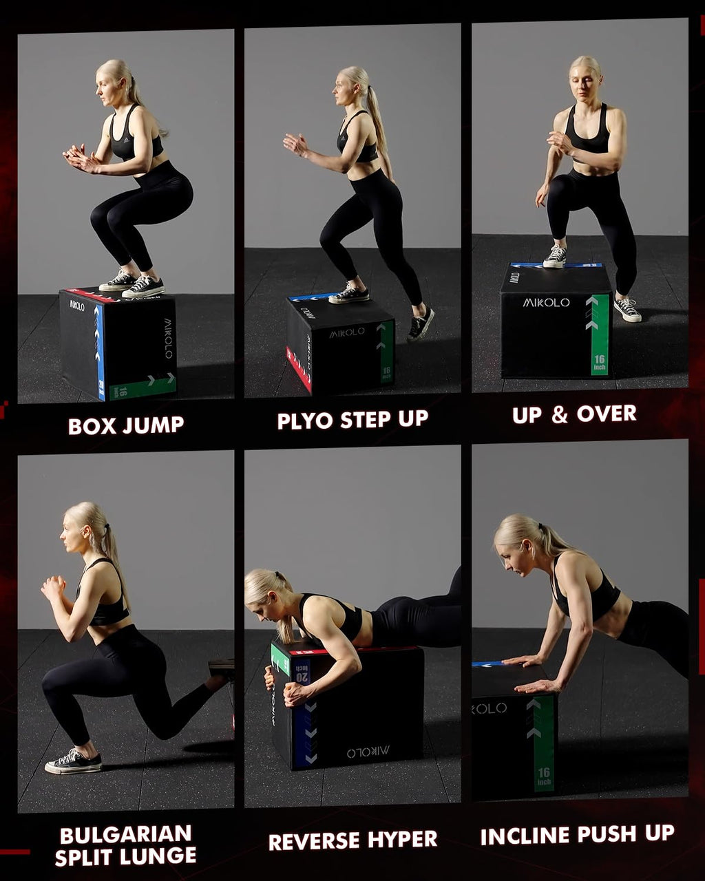 3-in-1 Foam Plyometric Box with Wood Core R76436
