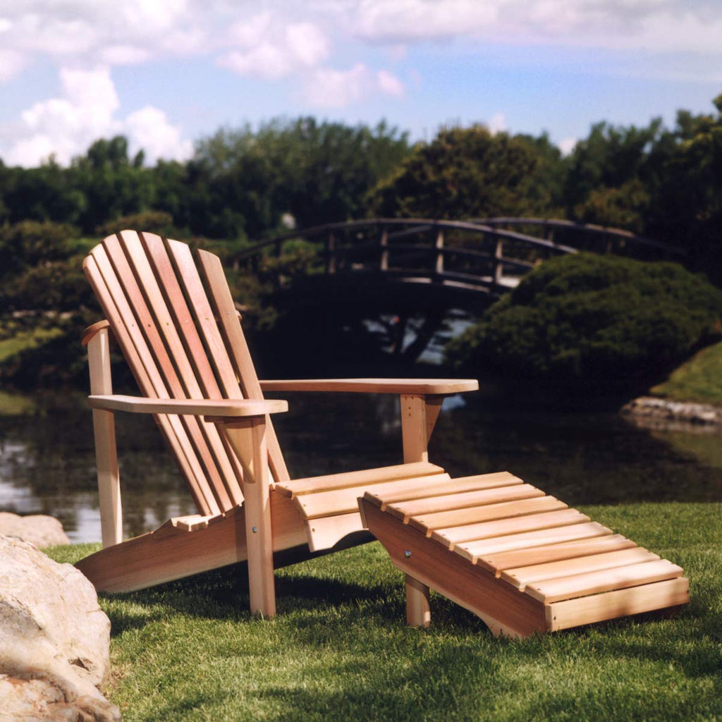 Adirondack Cedar Patio Chair & Ottoman O8137