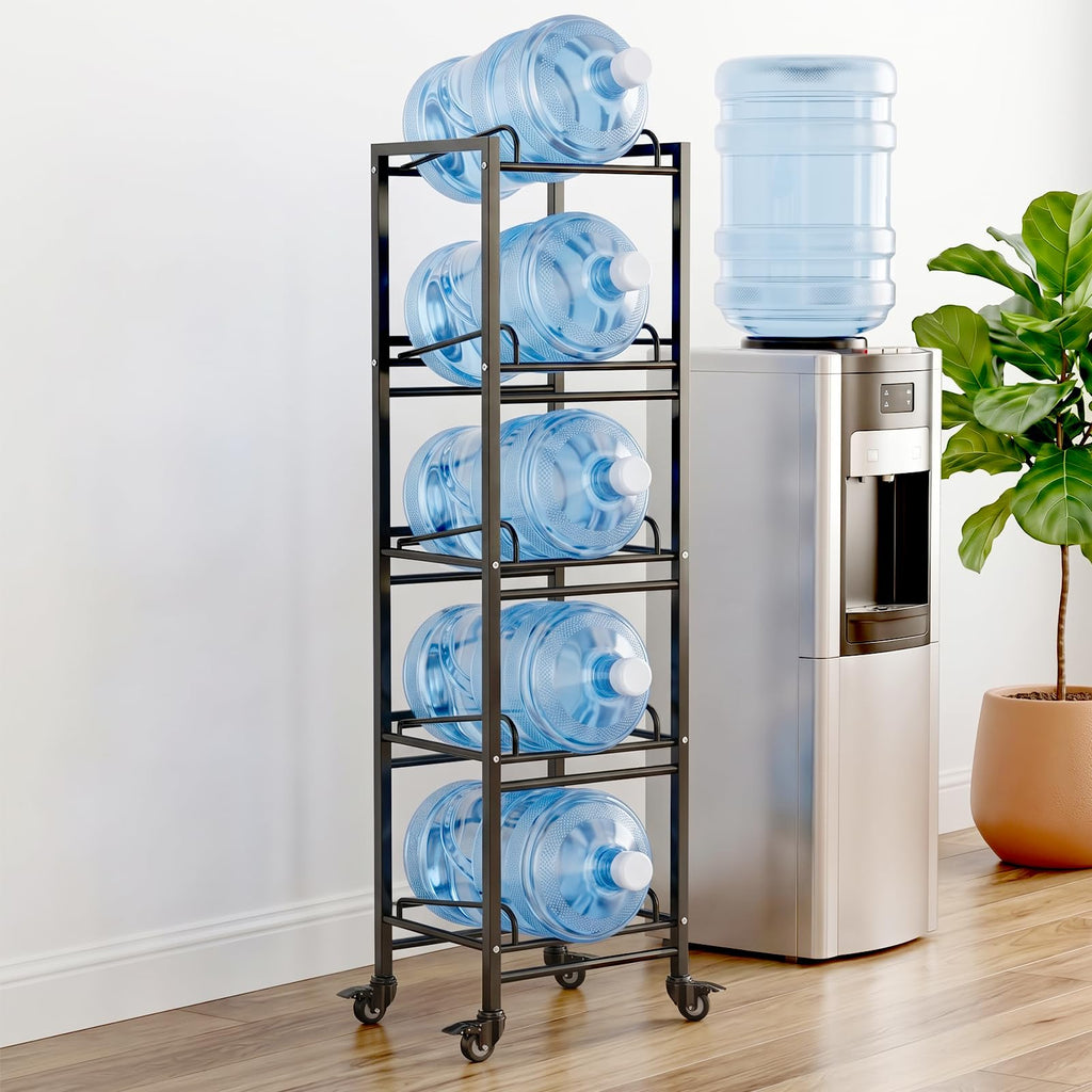 5 Gallon Water Jug Holder with 4 Locking Casters T7703