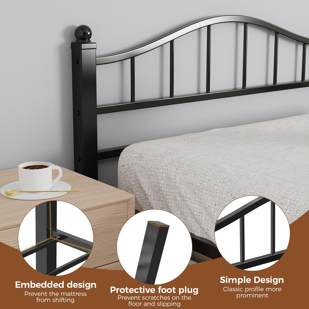 Full Size Bed Frames with Headboard C4549