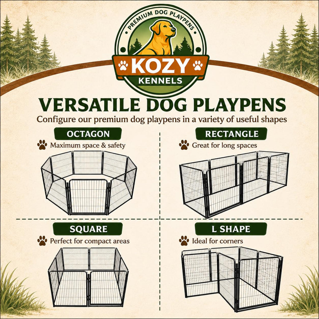 40 inch 16 Panels Heavy Duty Metal Dog Playpen U603