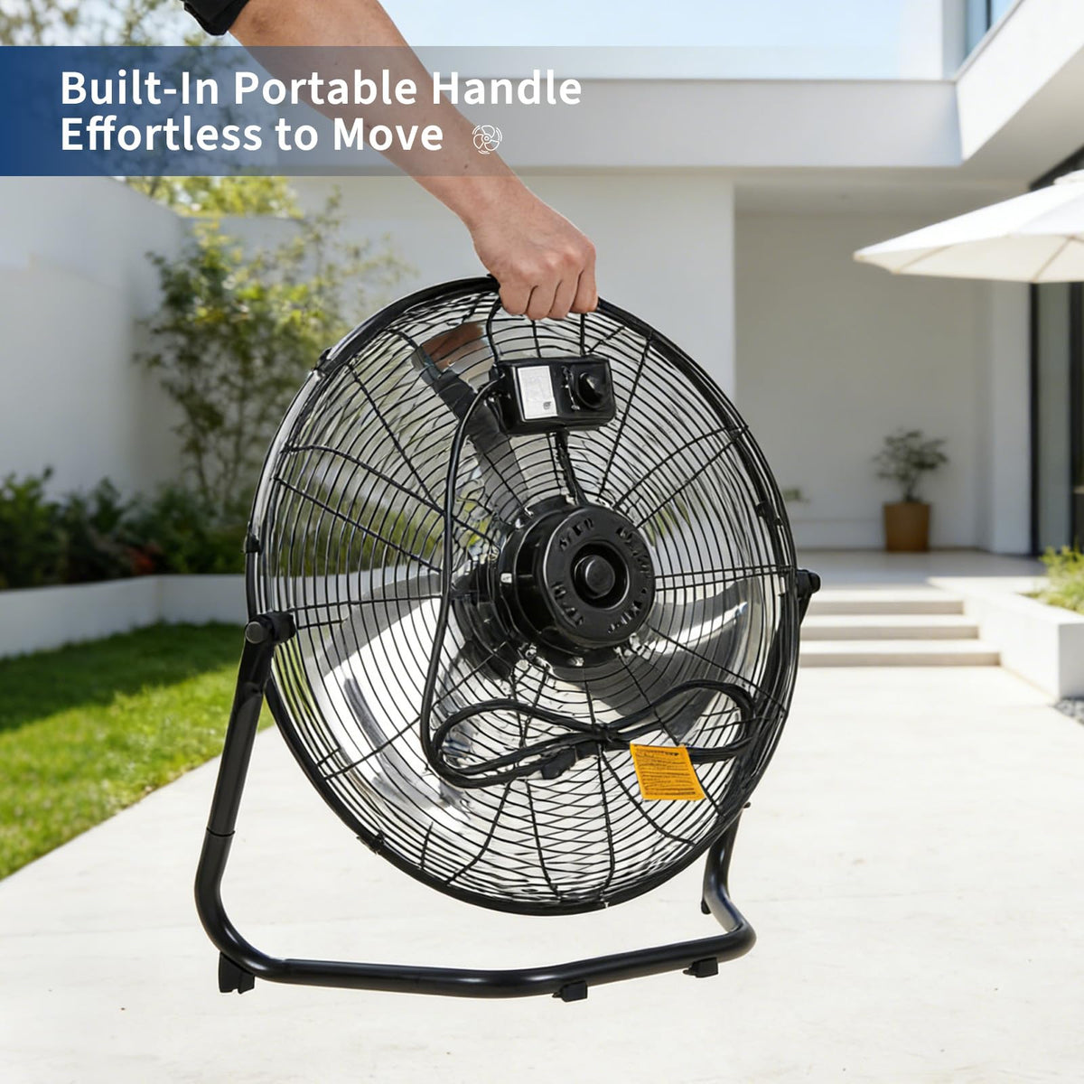 20 Inch 3 Speed High Velocity Floor Fan X1669