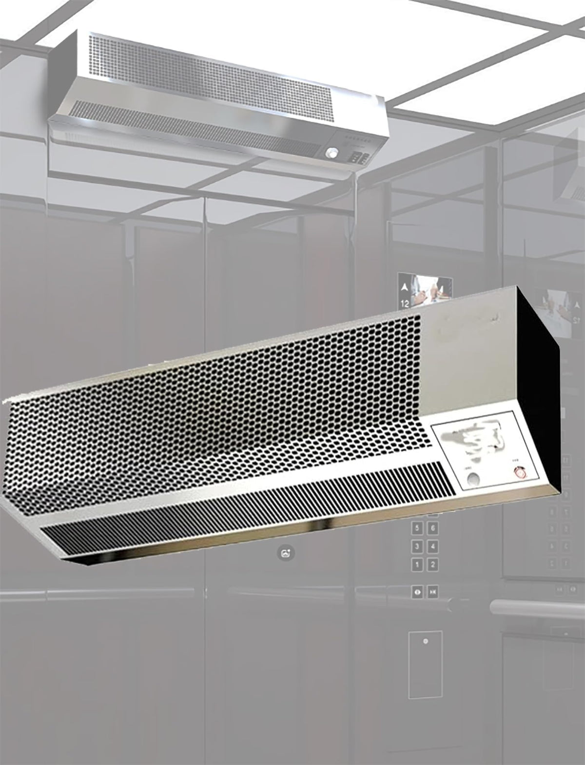 Elevator Air Curtain with Human Sensor Silver S95515