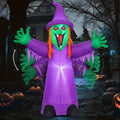 8FT Purple Halloween Inflatables with LEDs S34908