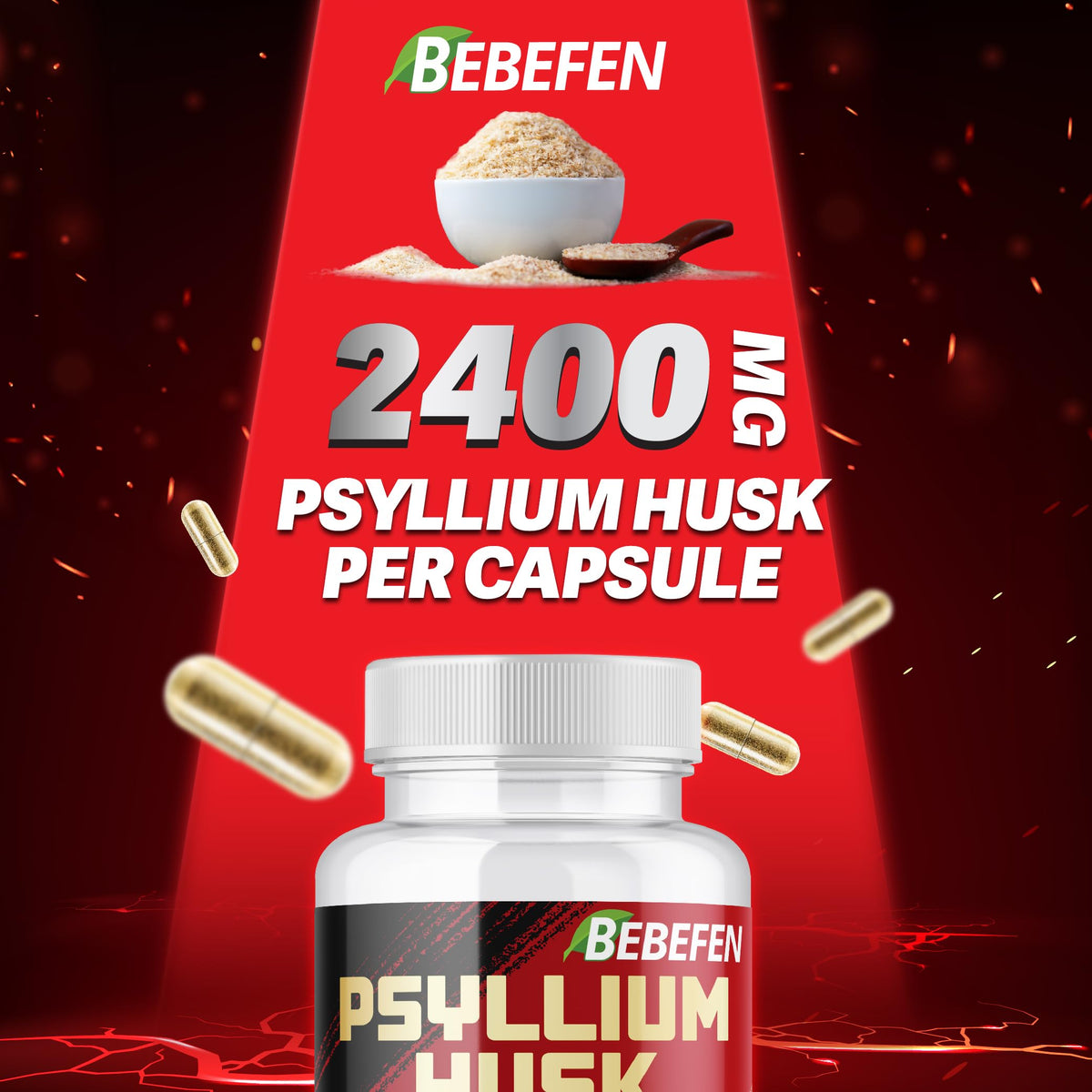 2400mg Psyllium Husk Capsules I81162