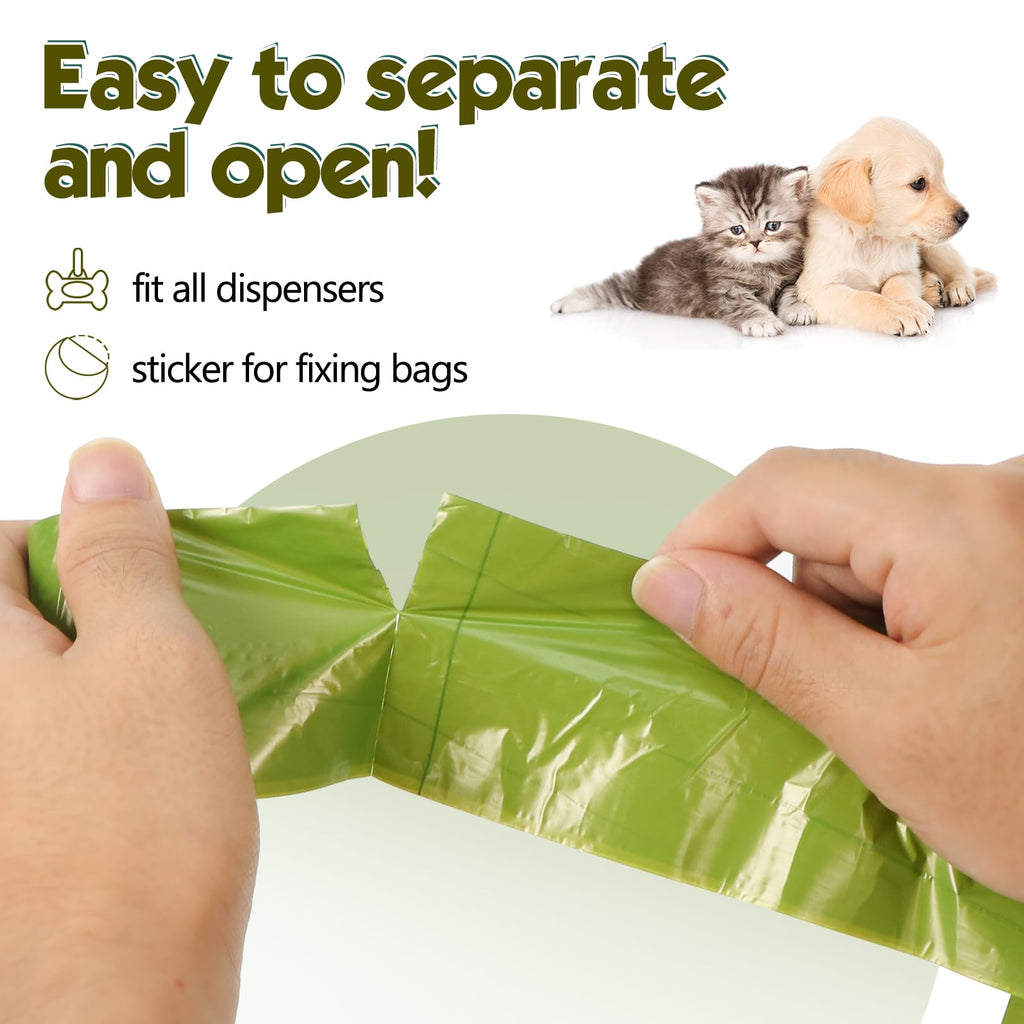 Extra Thick Leak Proof Unscented Dog Poop Bags 300 Count K8260
