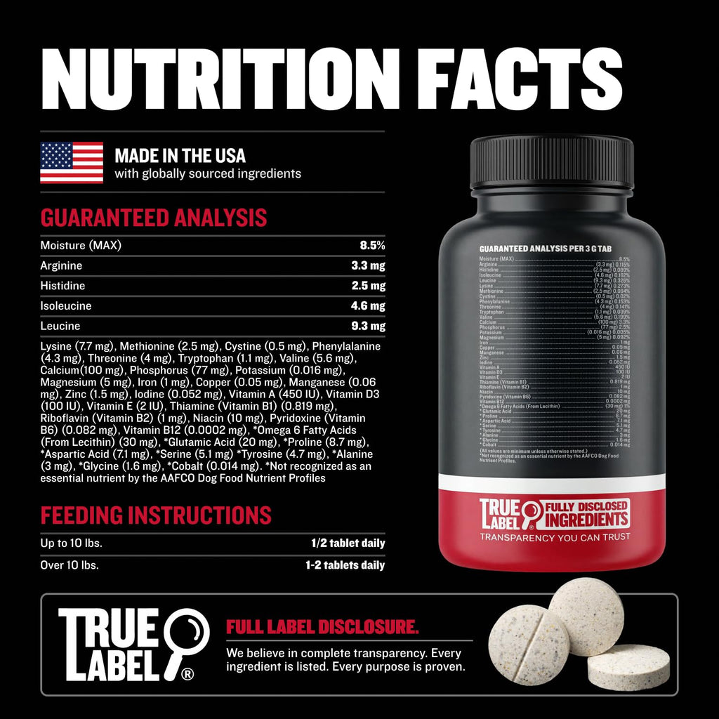 2-in-1 Dog Muscle Builder Chewable Tablets P6131