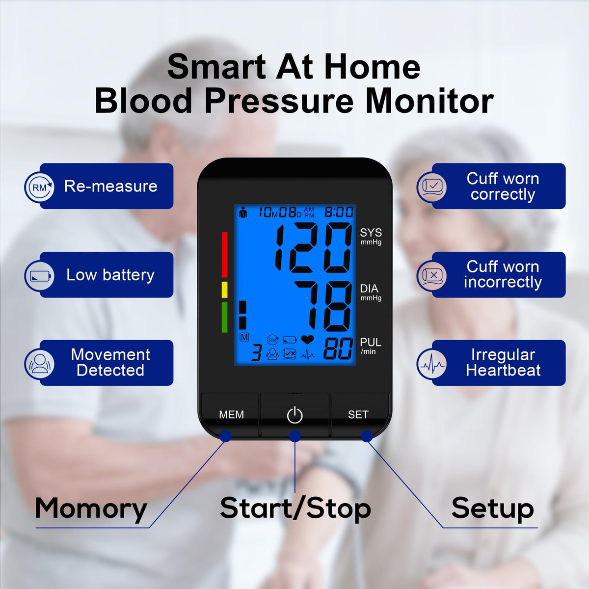 Automatic Upper Arm Blood Pressure Monitor W3130
