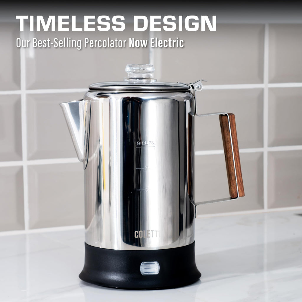 9 Cup Stainless Steel Electric Percolator H857