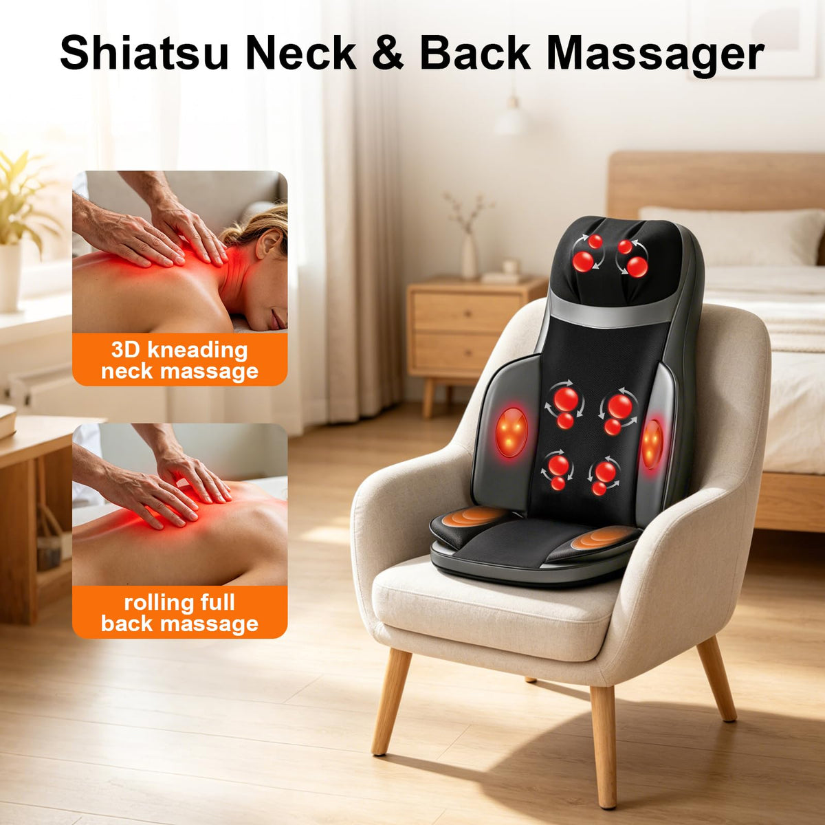 Shiatsu Neck Back Massager with Foot Massager C25150