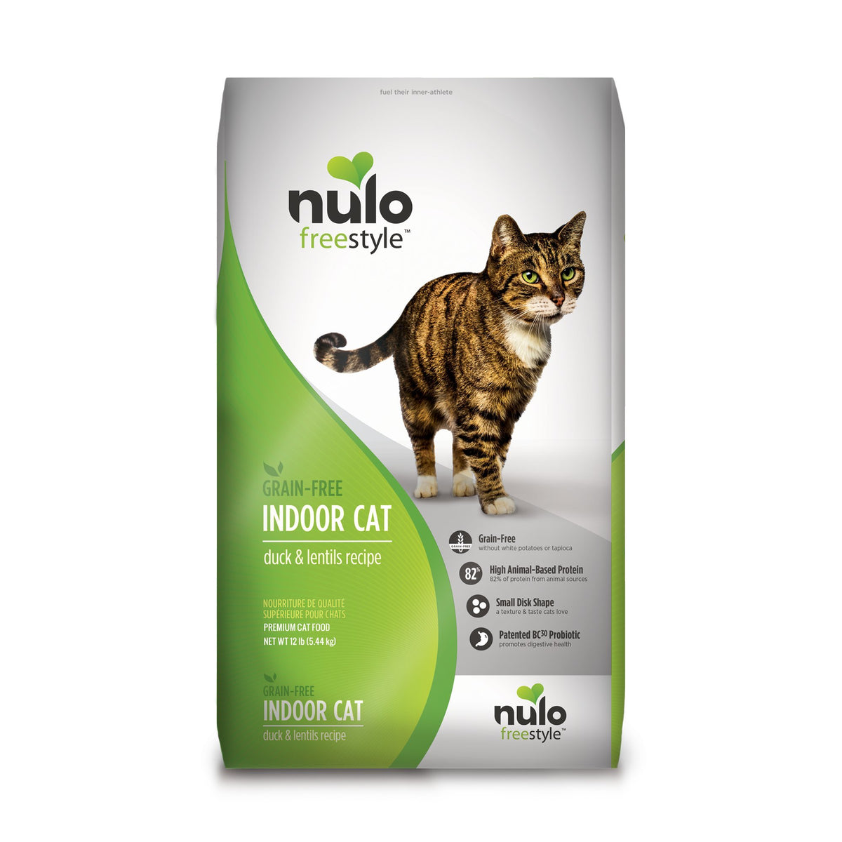 Grain Free Dry Cat Food With Probiotic Duck & Lentils Recipe 12Lb Bag J8497
