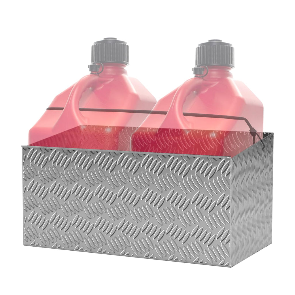 Aluminum Dual Gas Can Holder for 2 Five Gallon Jugs Z495264