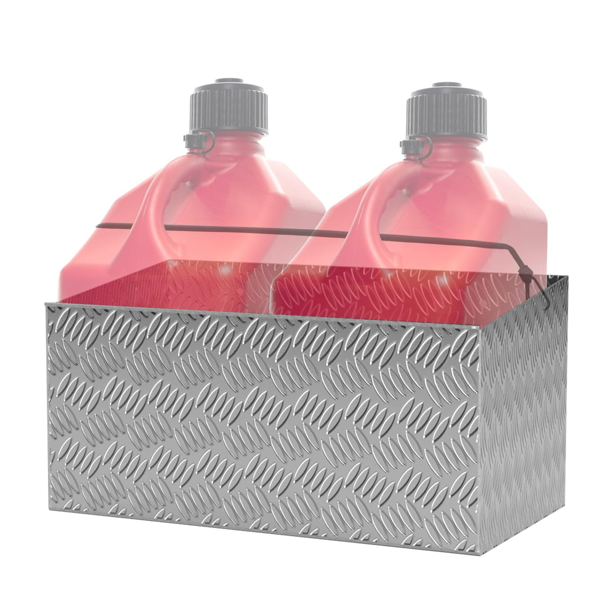 Aluminum Dual Gas Can Holder for 2 Five Gallon Jugs Z495264