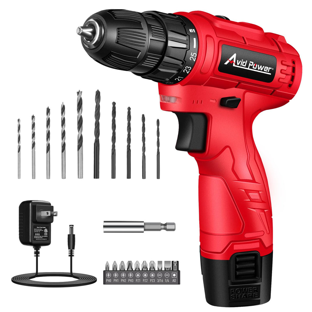 12V Cordless Drill Set 3/8" Power Driver X11695