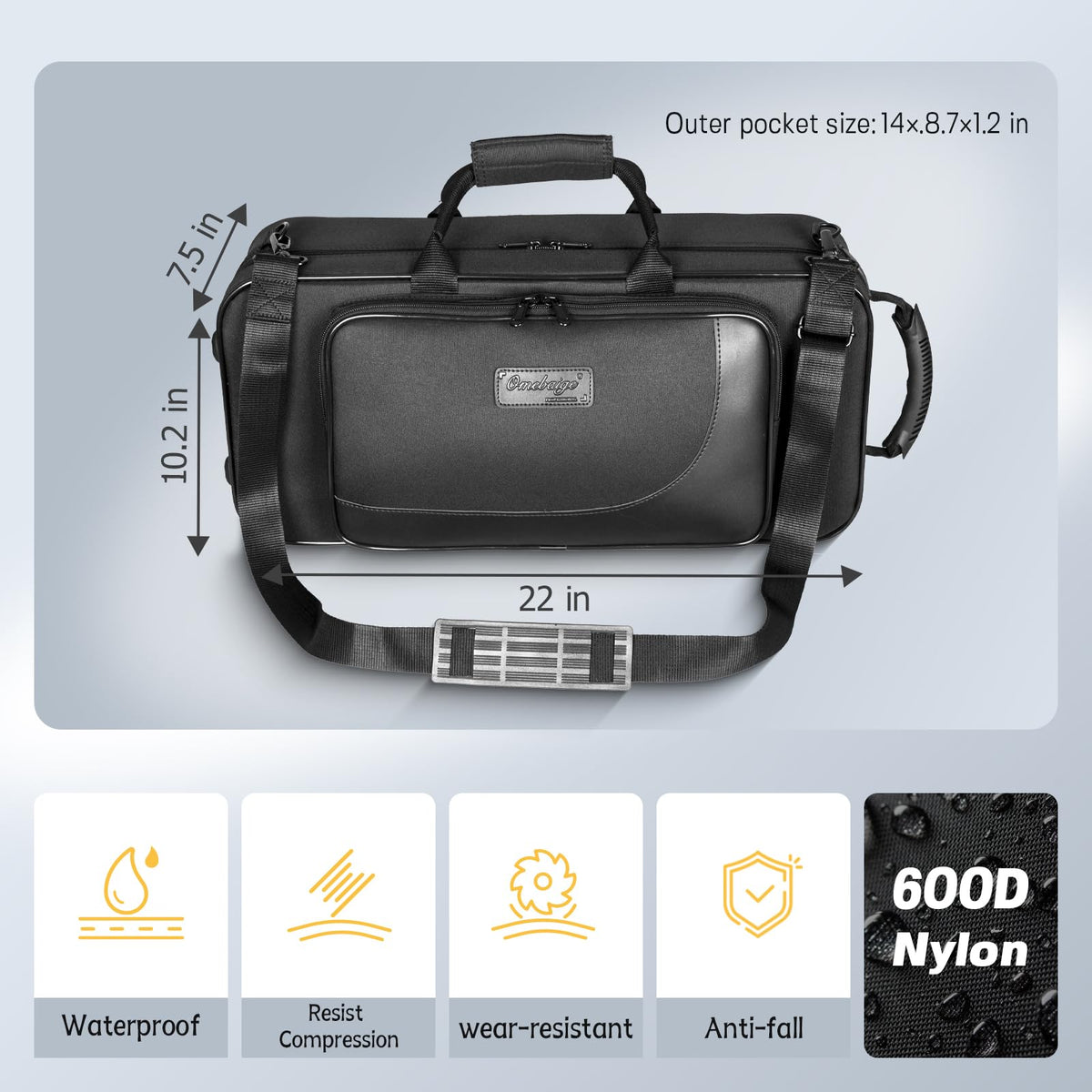 Trumpet Case with Backpack Straps J58027