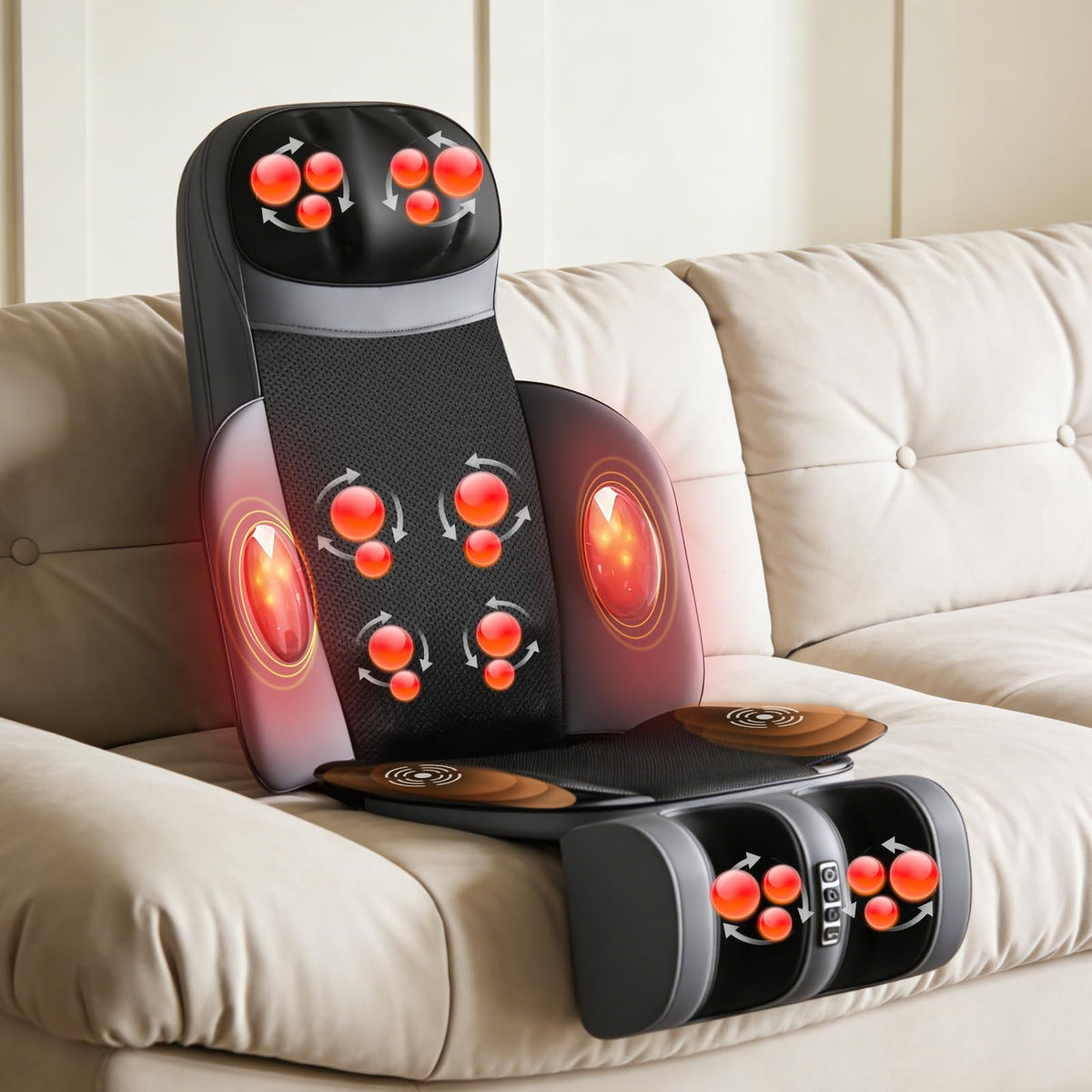 Shiatsu Neck Back Massager with Foot Massager C25150