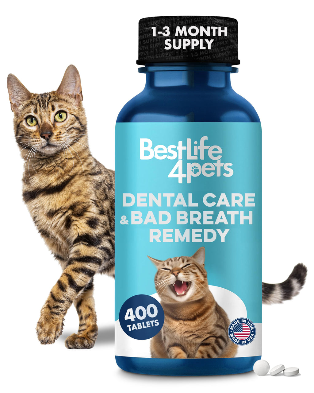 Cat Dental Care Supplement 400 Pills S1222