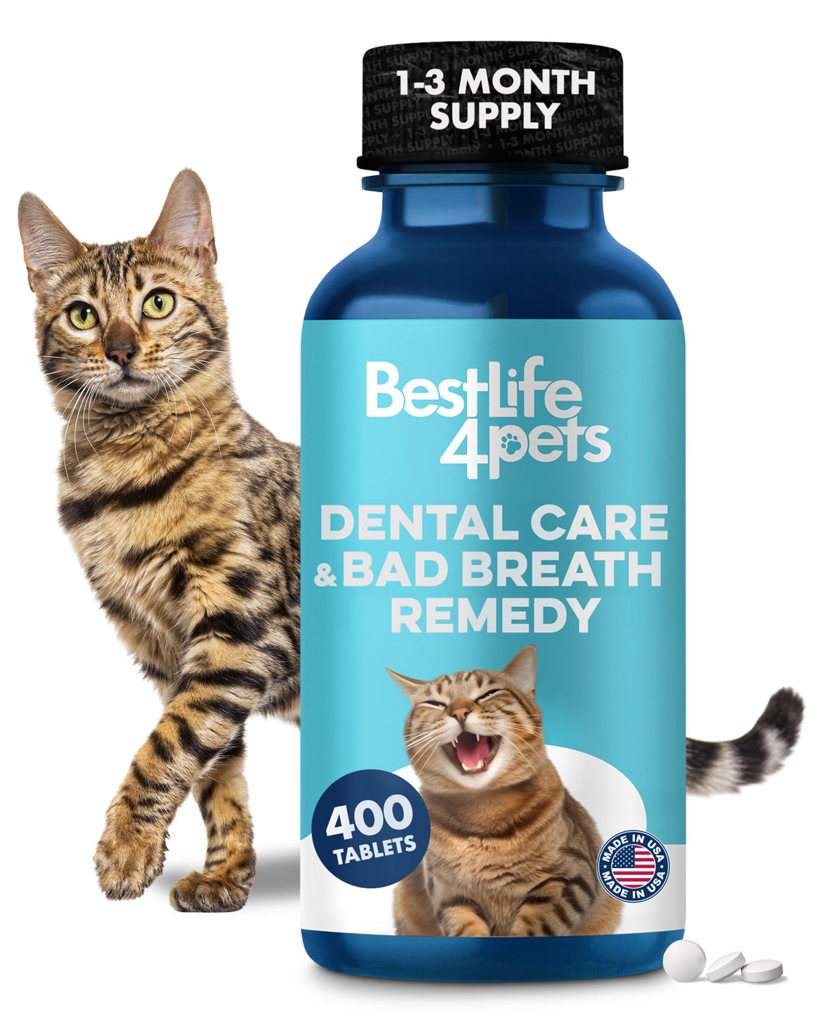 Cat Dental Care Supplement 400 Pills S1222