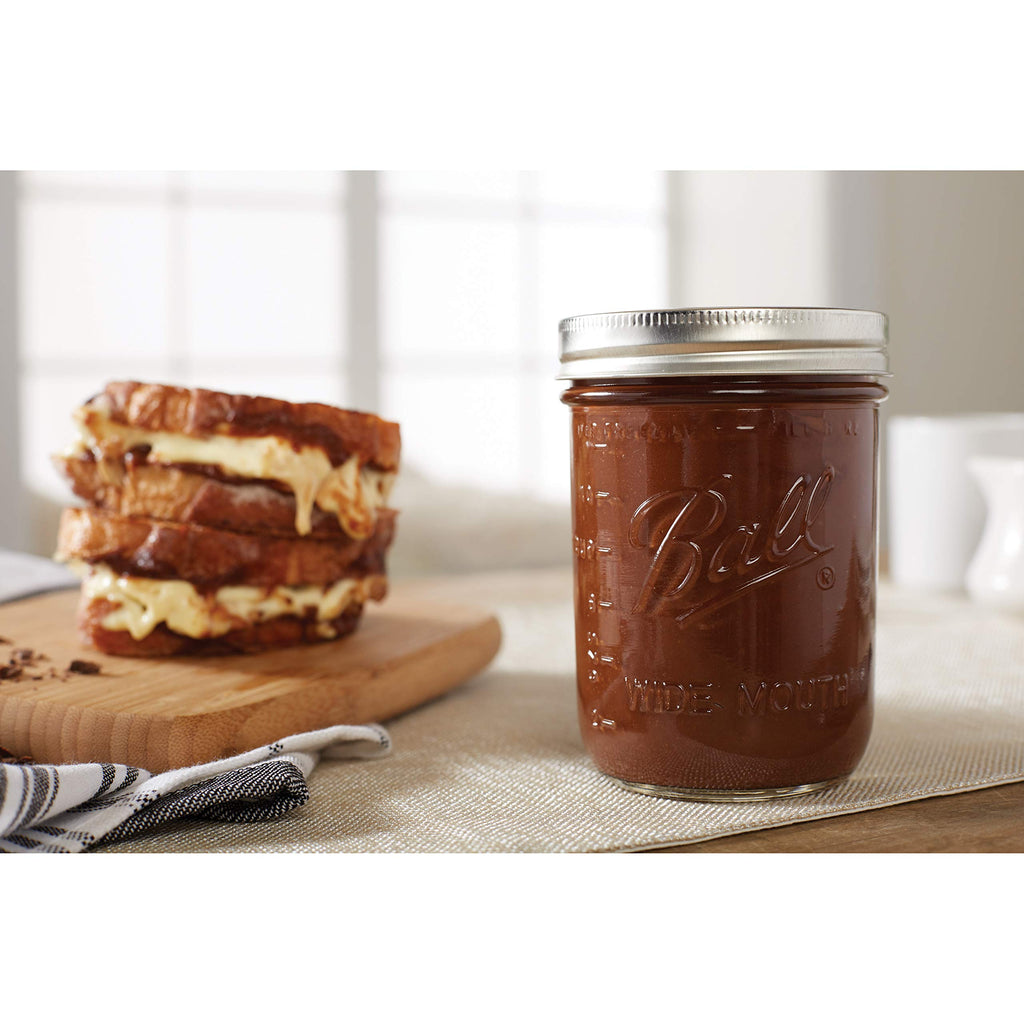 16-Ounce Glass Mason Jar with Lids and Bands, 12-Count T372666