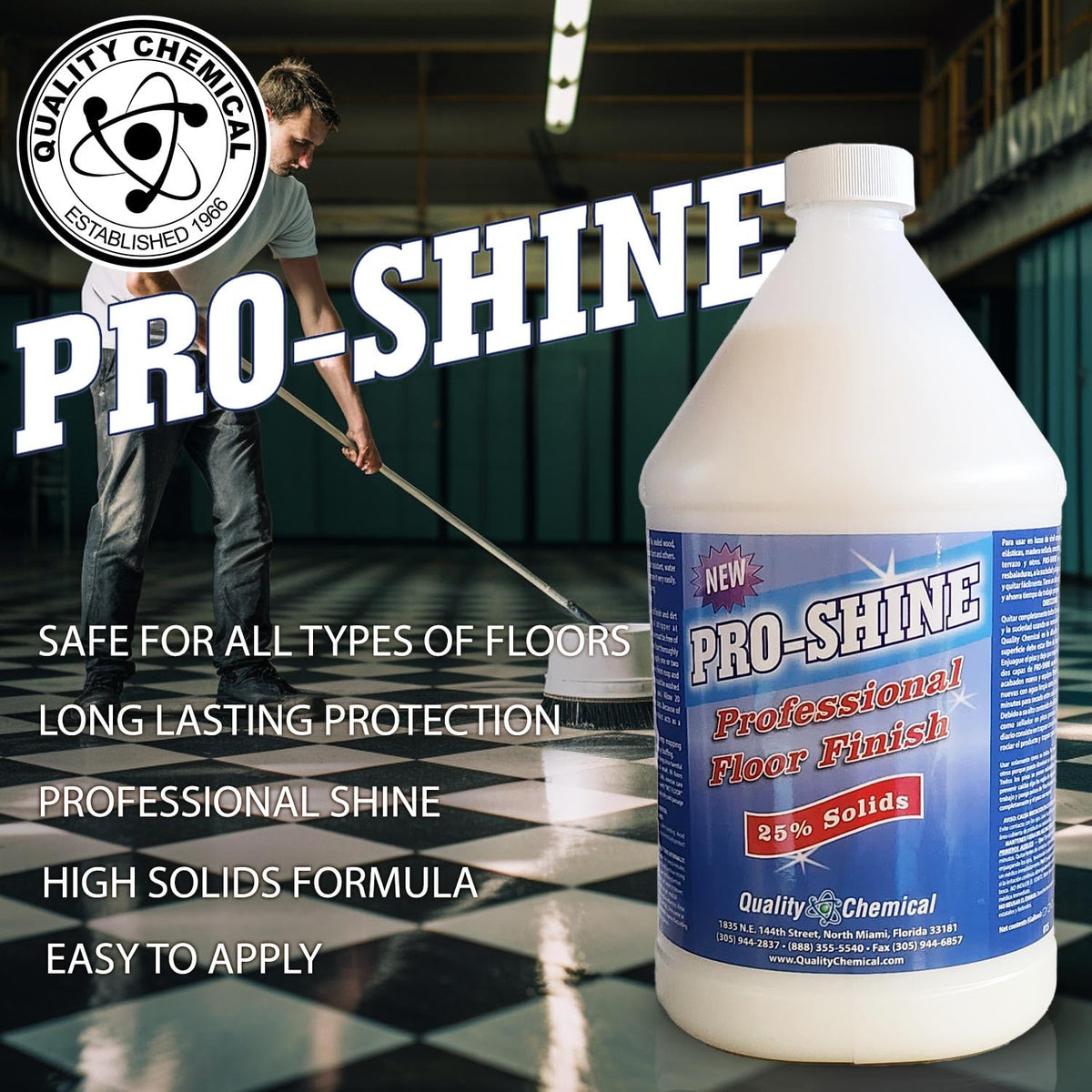 High Shine Floor Finish Wax 640 oz U665552