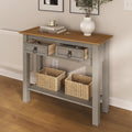 Solid Wood Console Table with 2 Drawers B59073