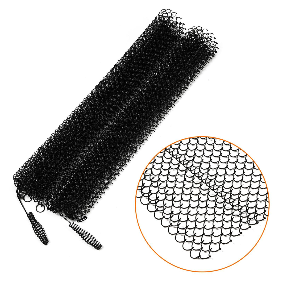 2 Pack Fireplace Screen Mesh Curtain M13182