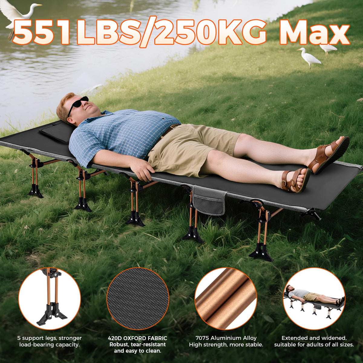 Lightweight Camping Cot C15449