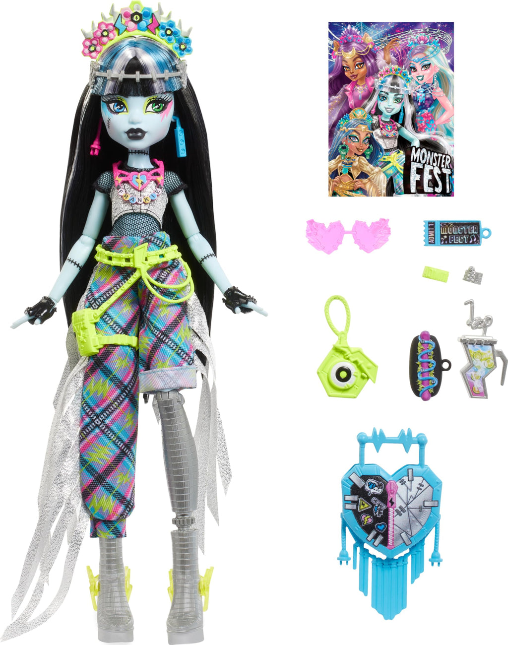 Monster High Doll with Glam Outfit & Festival Themed Accessories A272604