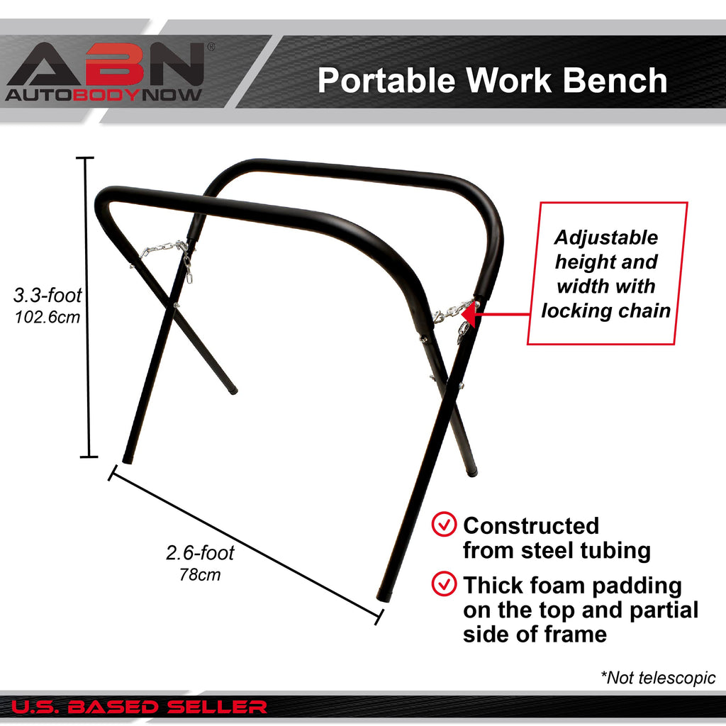 Folding Work Stand 2pk 2000lb Capacity Portable Workbench M37354
